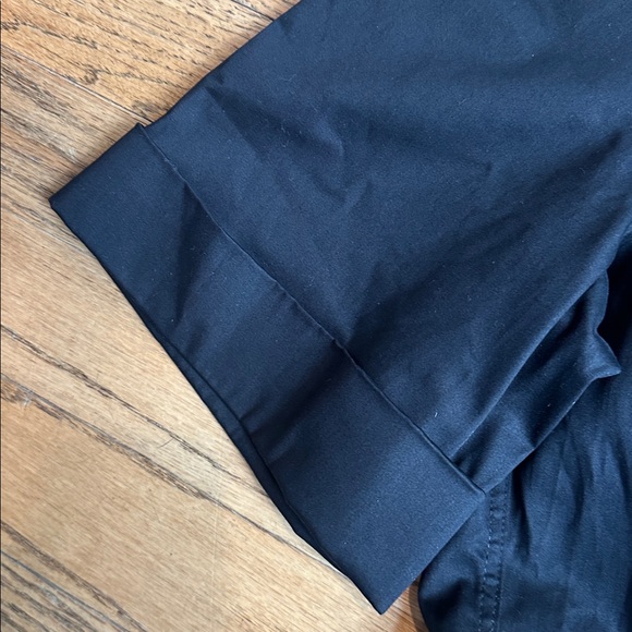 ME+EM - Black Cotton Sateen Midi Shirt Dress Sz US10 - Picture 5 of 9